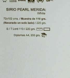 SIRIO PEARL MERIDA WHITE